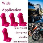 4 Pcs Prank Tire Valve Stem Caps, Tire Air Caps Wheel Accessories Universal for Cars,Trucks,Motorcycles,SUV (Pink)