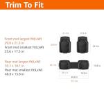 Amazon Basics 3-Pack Durable Rubber Floor Mats