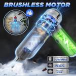 Saker Handheld Car Vacuum Portable Cordless17000PA Mini Vacuums Rechargeable Foldable Vacuum Cleaner with Brushless Motor for Gifts Home,Office Pet HL132 Black