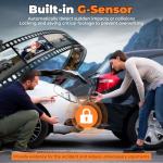 4K+2K Dash Camera for Cars, 2025 Upgraded Dash Cam Front and Rear, Dash Cam with Super Night Vision, Wi-Fi, G-Sensor, 24H Parking Monitor, Emergency Lock, 3.2" IPS Screen (64GB Card Included)