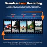 4K+2K Dash Camera for Cars, 2025 Upgraded Dash Cam Front and Rear, Dash Cam with Super Night Vision, Wi-Fi, G-Sensor, 24H Parking Monitor, Emergency Lock, 3.2" IPS Screen (64GB Card Included)