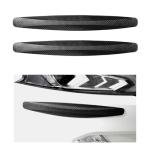 SHMZK 2 PCS Car Bumper Guard Strip, Carbon Fiber Textured, Black, Universal Fit, Protects Bumper, Door, Mirror, Edge