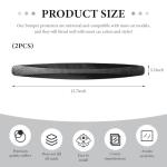 SHMZK 2 PCS Car Bumper Guard Strip, Carbon Fiber Textured, Black, Universal Fit, Protects Bumper, Door, Mirror, Edge