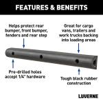 Luverne 2090616-2 20-Inch Universal Rubber Bumper Guard Protector Strips Loading Dock Rear Fender Pad Bump Stop, 2-Pack