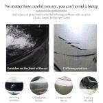 SHMZK 2 PCS Car Bumper Guard Strip, Carbon Fiber Textured, Black, Universal Fit, Protects Bumper, Door, Mirror, Edge