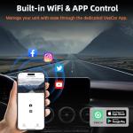 Dash Cam Front and Rear, Ecomoment 4K+1080P Dual Dash Camera for Cars, Built-in WiFi GPS Dashboard Camera, 2.4" IPS Screen Dashcam, 170° Wide, Night Vision, WDR, G-Sensor, 32GB SD Card Included