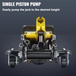 VEVOR 2.5 Ton Low Profile, Heavy-Duty Steel Racing Floor Jack with Single Piston Lift Pump, Lifting Range 3.35"-14.96"
