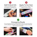 Family ROTH ID TAG™ Kit | Emergency Contact Identification System for Car Seats, Strollers, Wheelchairs, Walkers, and More!