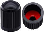 MEAJOO 15PCS Plastic Tire Valve Stem Caps, Corrosion Resistant, with O Rubber Ring, Airtight Seal Heavy Duty Dustproof Tire Valve Stem Covers for Cars, SUV, Trucks, Bikes, Motorcycles, Bicycles(Black)