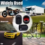 MEAJOO 15PCS Plastic Tire Valve Stem Caps, Corrosion Resistant, with O Rubber Ring, Airtight Seal Heavy Duty Dustproof Tire Valve Stem Covers for Cars, SUV, Trucks, Bikes, Motorcycles, Bicycles(Black)