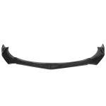 IKON MOTORSPORTS, Compatible with 62"-66" Width Car, Adjustable B Style Front Bumper Lip Chin Splitter Spoiler Air Dam Gloss Black 3PCS