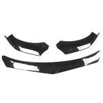 IKON MOTORSPORTS, Compatible with 62"-66" Width Car, Adjustable B Style Front Bumper Lip Chin Splitter Spoiler Air Dam Gloss Black 3PCS