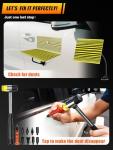 Megapuxin 150 Pcs Paintless Dent Repair Kit, Car Dent Puller Kit, Removal Tools with Reflector Board – Dent Puller for Car Body, Big & Small Dents, Door Dings, Creases, Hail Damage