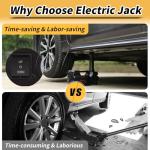 Electric Hydraulic Car Jack Kit with Impact Wrench
