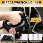 Electric Hydraulic Car Jack Kit with Impact Wrench