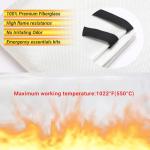 Heavy-Duty Fire Blanket, 2 Pack for Emergencies