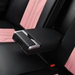FLORICH Pink Leather Seat Covers for 5 Seats