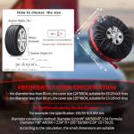 Geloo 4PCS Waterproof Tire Covers for 19"-23" Wheels