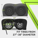 Dual Axle Wheel Covers for 27"-30" Tires
