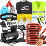 Car Emergency Kit with Jumper Cables and Tools