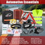 Car Emergency Kit with Jumper Cables and Tools