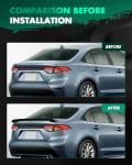 SCITOO Matte Black Spoiler for 2014-2019 Toyota Corolla