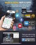 GKU 4K Front and Rear Dash Cam with WiFi