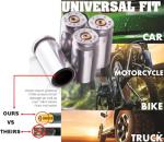 40 Cal Bullet Tire Valve Stem Caps (Set of 4)