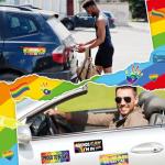 12 Pcs Funny LGBT Rainbow Magnet Stickers