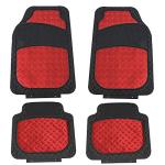 Heavy-Duty Metallic Rubber Car Floor Mats Set