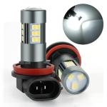 iFunyLED H11 LED Bulbs, H8 H16 Fog Light 6500K Cool White, Pack of 2
