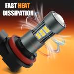 iFunyLED H11 LED Bulbs, H8 H16 Fog Light 6500K Cool White, Pack of 2