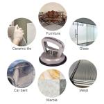 Hurrikom Dent Puller Suction Cup Kit - Paintless Car Body Repair Tool for Dent Removal, Aluminum Alloy Heavy Duty Suction Cups with Thickened Rubber Base for Glass, Tile & Granite Slab Lifting