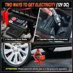 Nilight Electric Car Jack 3 Ton 6600LBS Floor Jack Kit Automatic 12V Electric Scissor Lift Jack Portable Repair Tool with Remote Control Double Jack Pads for Car Tire Change Replacement, Orange Red