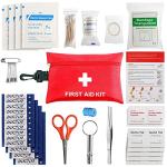First Aid Kit - 97 Piece - Small Travel First Aid Kit, Ideal for Cars, Schools, Sports, Homes, Travel, Camping, Hiking