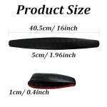 PDETVEO 8PCS Non-Collision Patch Car Bumpers, 16 Inch Bumper Guard Strip, Non-Scratch Bumper Protector Trim Universal for Car Side Door Edge, Trunk, Fenders, Black