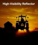 Small Slow Moving sticker Slow Vehicle Sign, 7 x 8 inches, Diamond Grade Reflective Triangle Sticker, Golf cart accessories Red (Pack of 02)