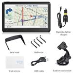 GPS Navigator for Car Truck RV, 7 Inch GPS Navigation System, 2025 Map with Voice Guidance, Speed Alert, Red Light Warning, Custom Truck Routing, Free Lifetime Updates, Real-Time Directions