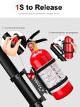 Quick Release UTV Fire Extinguisher Mount Kits, Adjustable Roll Bar Fire Extinguisher Holder Bracket Easy Install on 1.75"-2" Roll Cage, Compatible with Polaris RZR/Can Am X3/Jeep Wrangler
