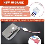 Orle Oko Golf Carts LED Rear Taillights Kit for Club Car DS 1982-Up Golf Cart with 3 Wire Club Car Taillights OEM1017035