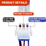 Orle Oko Golf Carts LED Rear Taillights Kit for Club Car DS 1982-Up Golf Cart with 3 Wire Club Car Taillights OEM1017035