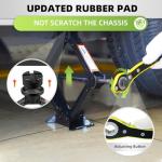 Car Jack Kit 2.5 Ton (5512 lbs) with Rubber Jack Pad,Emergency Kit Tire Changing Kit for Car SUV MPV