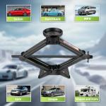 Car Jack Kit 2.5 Ton (5512 lbs) with Rubber Jack Pad,Emergency Kit Tire Changing Kit for Car SUV MPV