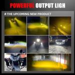 BraveWAY Super Bright Grill Lights, Hi-lo Beam Driving Lights, Mini Projector Fog Lights for Truck/Car/OffRoad/UTV/ATV, White/Yellow