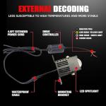 BraveWAY Super Bright Grill Lights, Hi-lo Beam Driving Lights, Mini Projector Fog Lights for Truck/Car/OffRoad/UTV/ATV, White/Yellow