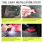 Panglong Club Car LED Taillight kit Replacements, Rear Light 12V 3 Wires for Precedent 2004-up&Tempo 2018-up Golf Carts #102529001 102528901