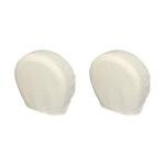 Explore Land Tire Covers 2 Pack - Tough Tire Wheel Protector for Truck, SUV, Trailer, Camper, RV - Universal Fits Tire Diameters 26-28.75 inches, White