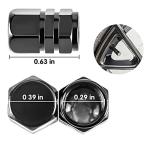 JUSTTOP Car Tire Valve Stem Caps, 12pcs Air Caps Cover, Universal for Cars, SUVs, Bike, Trucks and Motorcycles-Grey