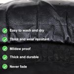 Amooca Spare Tire Cover Thickening PVC Leather Automotive Wheel Cover Universal Fit for SUV Truck Camper Trailer RV JP FJ Waterproof Sun Rain Snow Tire Protector Black 27-29 inch
