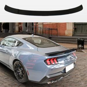 Arcoche Spoiler for Mustang EcoBoost 2025 2024 Without Drilling ABS Rear Trunk Spoiler Wing Compatibble with Mustang EcoBoost/GT/Shelby / V8 / V6 (Gloss Black)